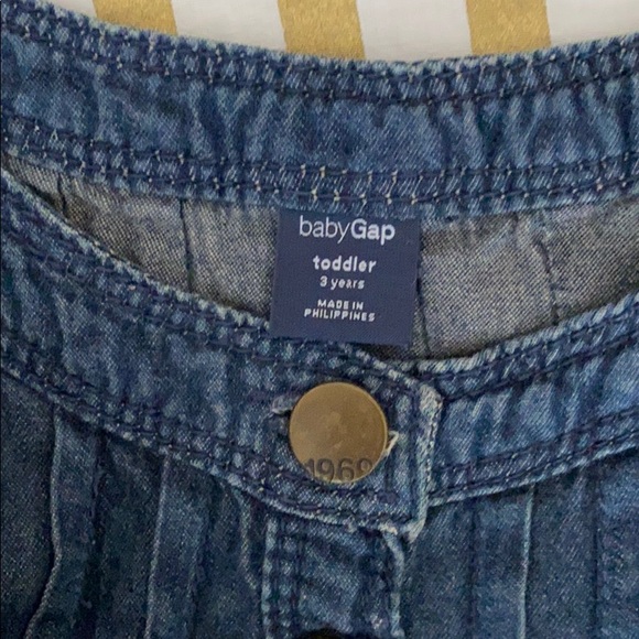 BABY GAP DENIM RUFFLED DRESS - Picture 5 of 5